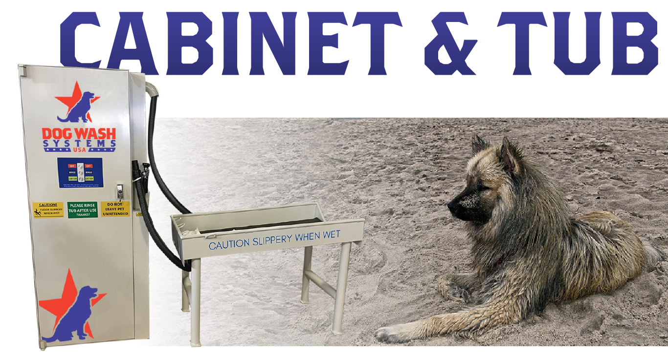 APW Cabinet and Tub Pet Wash Flip Tub