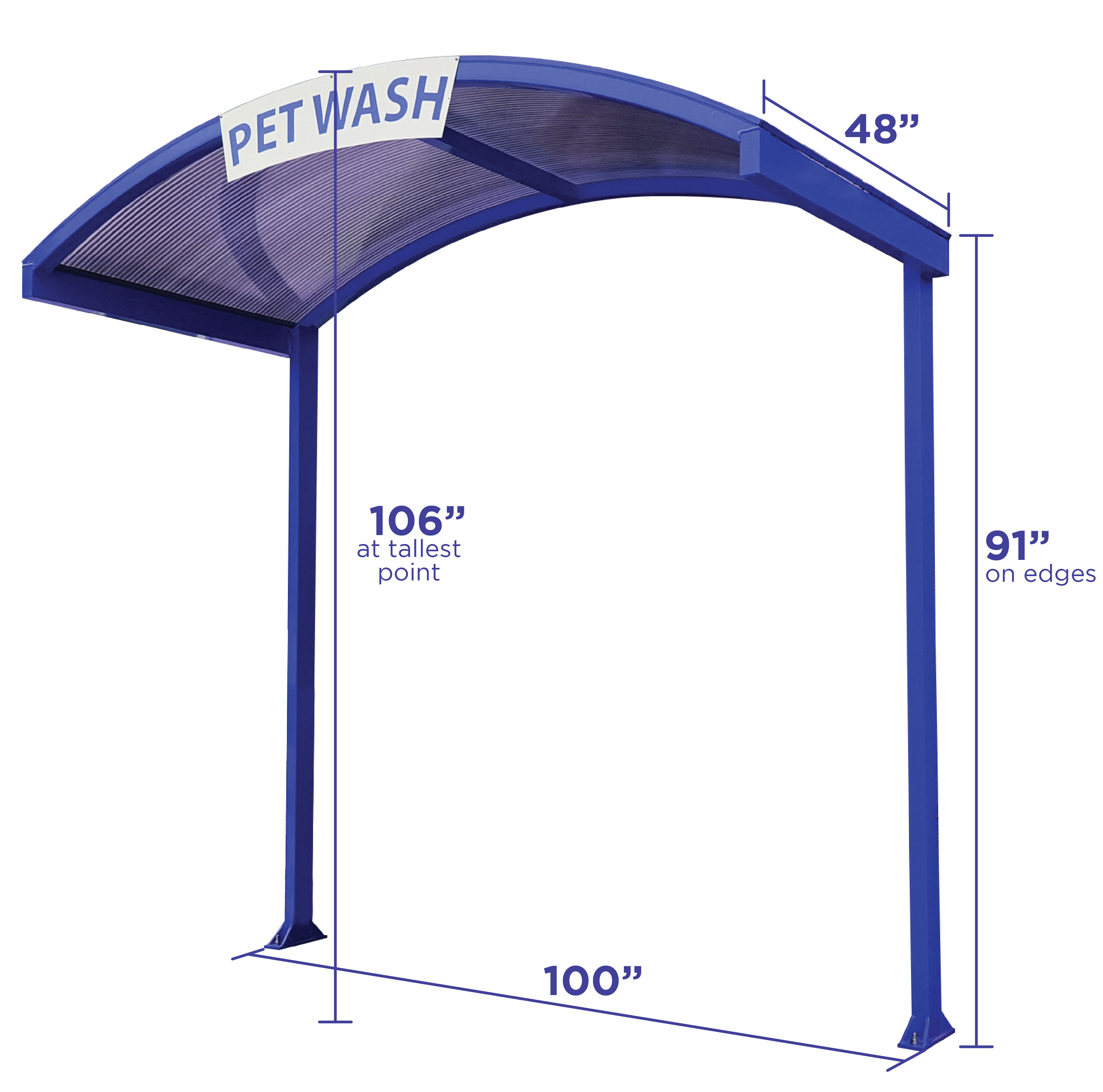 Awning with Measurements
